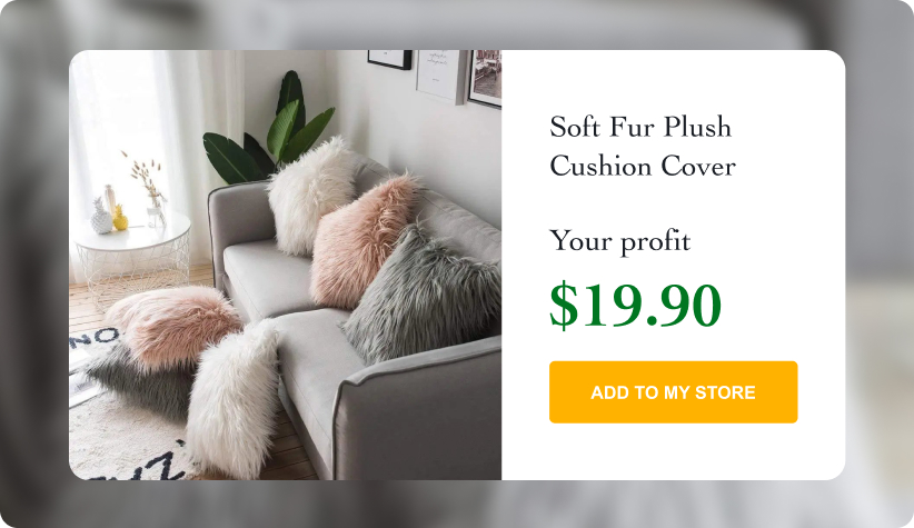 Soft Fur Plush Cushion Cover