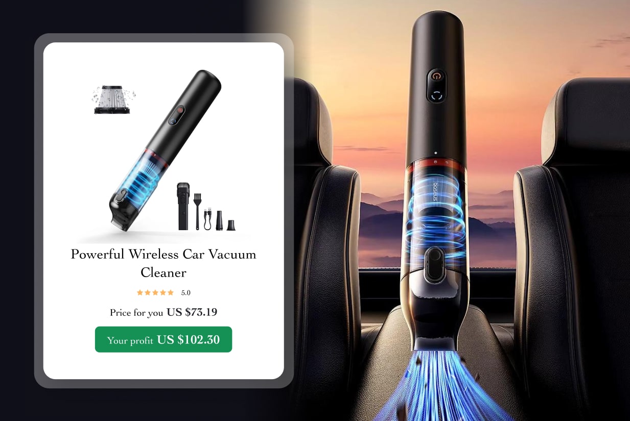 Powerful Wireless Car Vacuum Cleaner