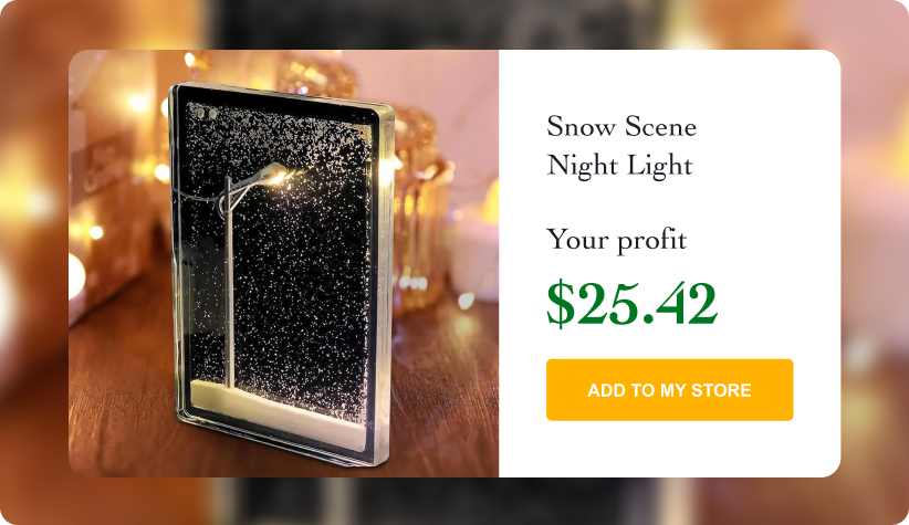 Snow Scene Night Light