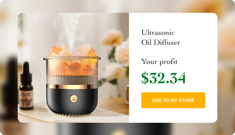 Ultrasonic Crystal Stone Essential Oil Diffuser 