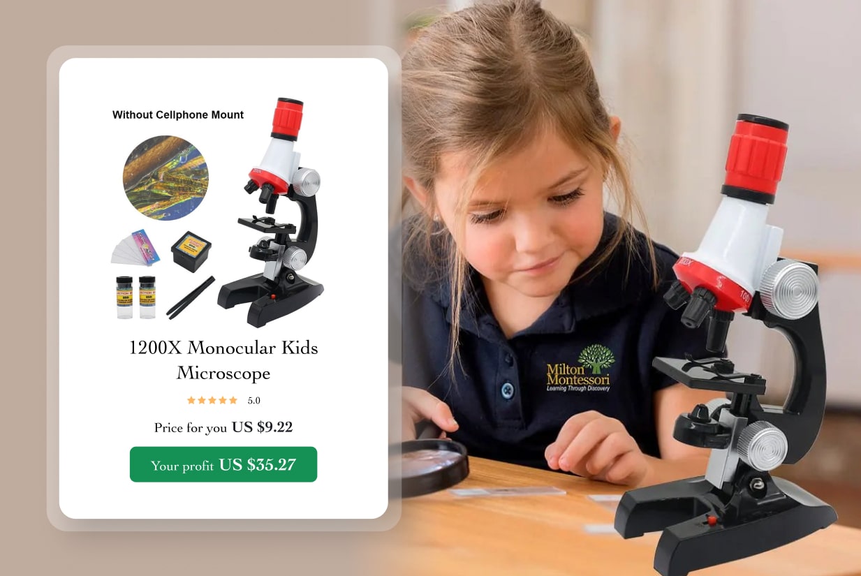 monocular kids microscope