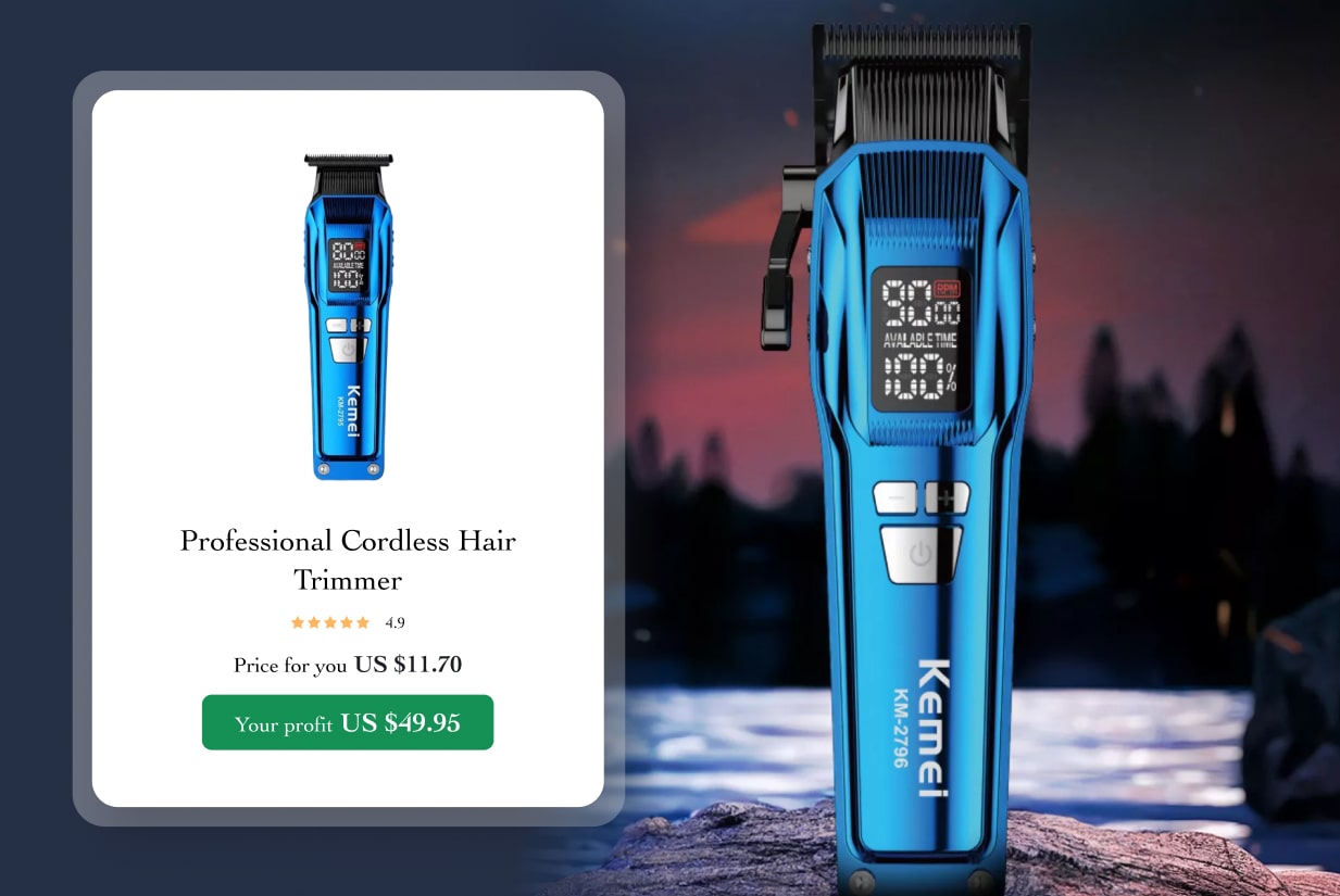 Professional Cordless Hair Trimmer