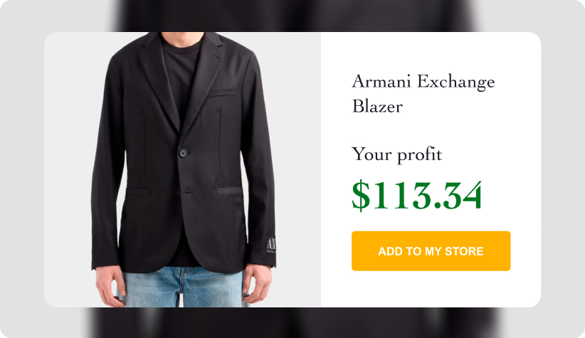 Armani Exchange Men’s Black Blazer