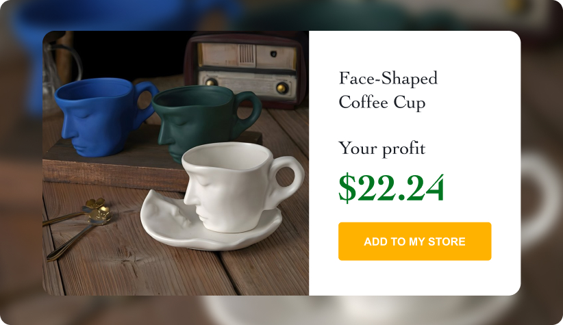 Face-Shaped Coffee Cup