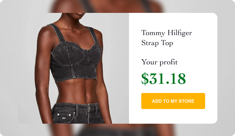 Tommy Hilfiger Women’s Black Strap Top