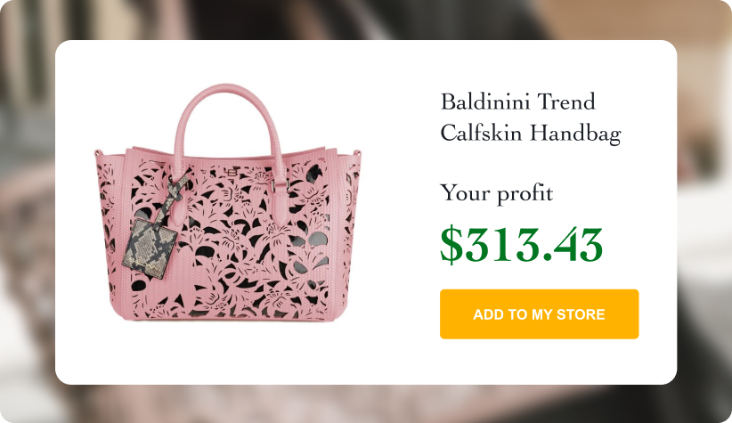 Baldinini Trend Calfskin Handbag 