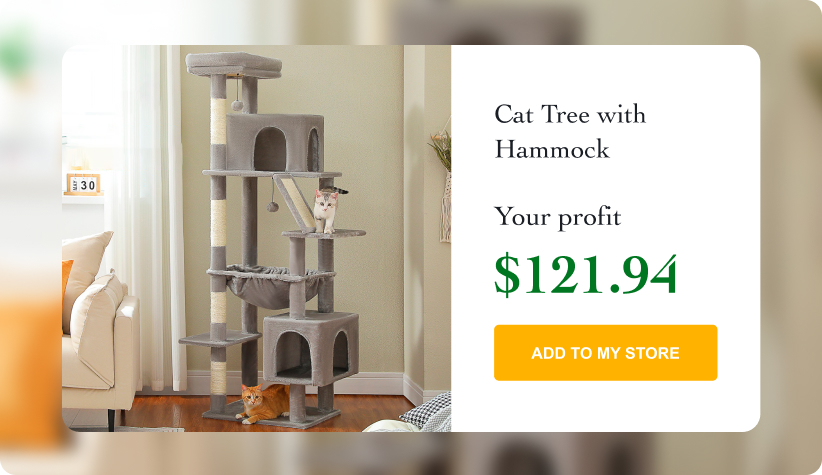 Large Cat Tree with Hammock