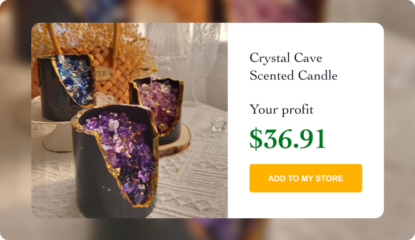 Crystal Cave Scented Candle