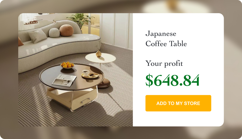 Minimalist Japanese Coffee Table 