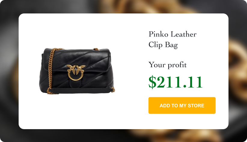 Pinko Women's Leather Clip Bag