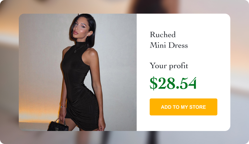 Turtleneck Ruched Mini Dress 