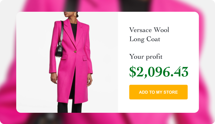 Versace Fuchsia Wool Long Coat