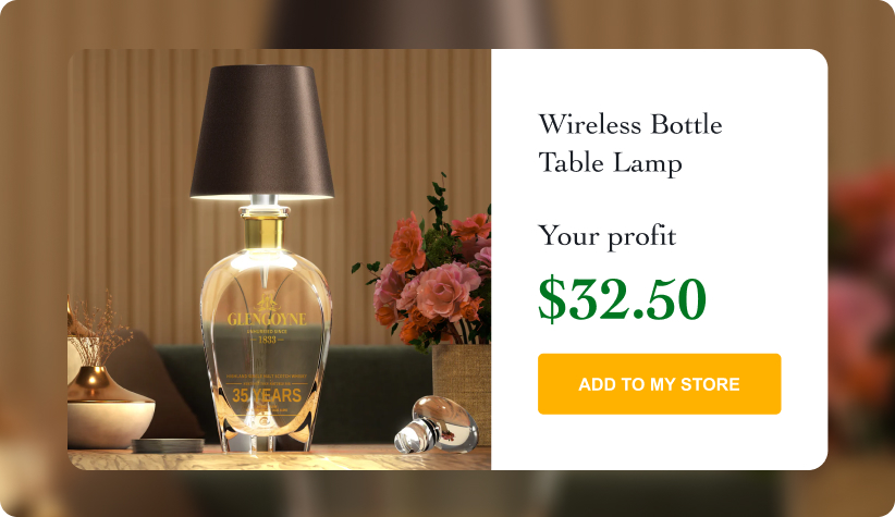 Wireless Bottle Table Lamp