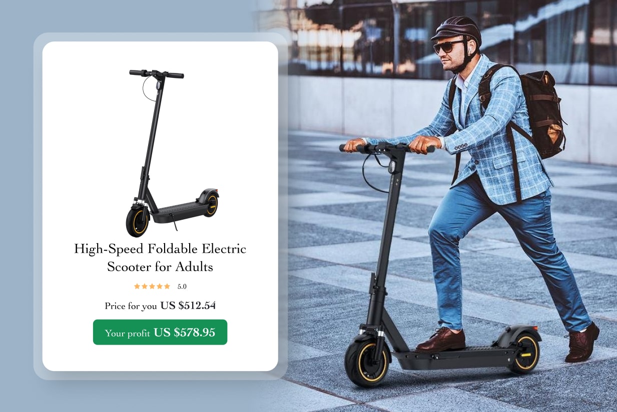 8. Foldable scooter for adults