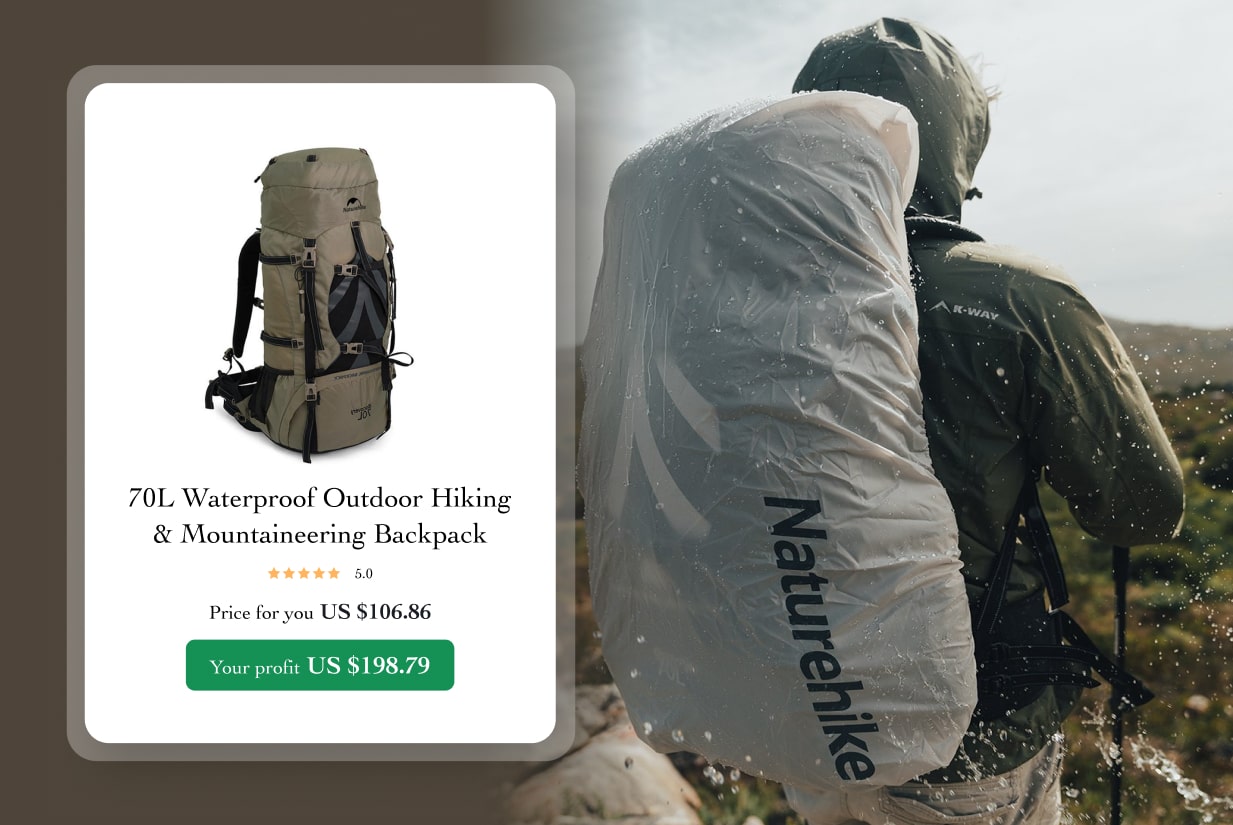 33. Hiking backpack