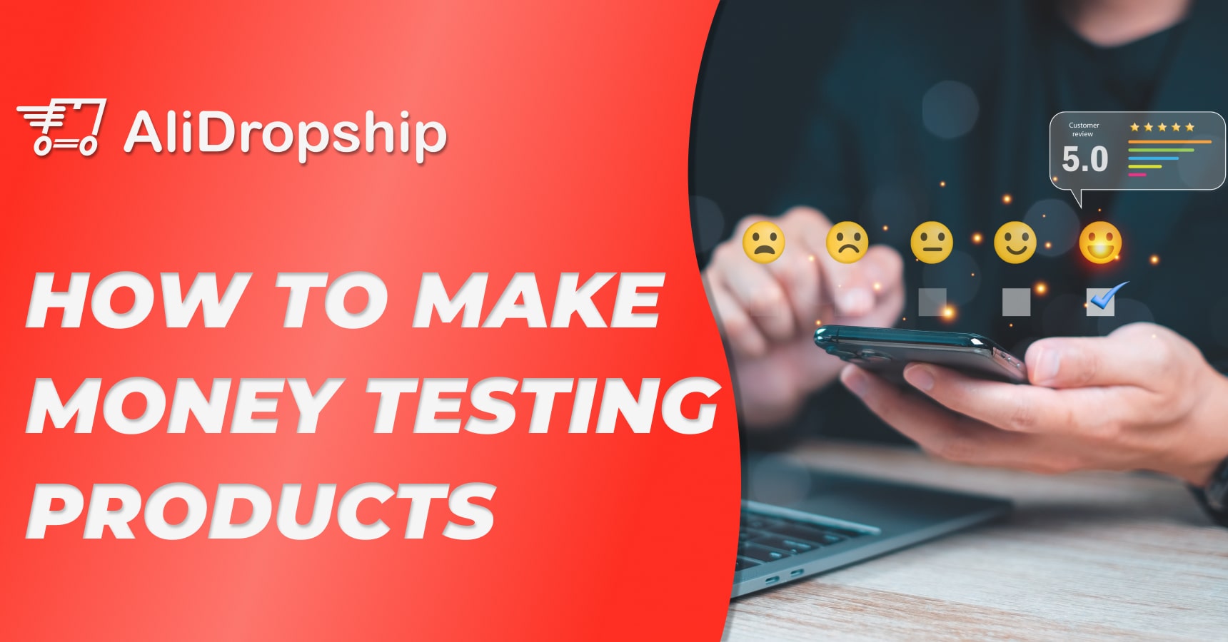 Main image for an article about make money testing products