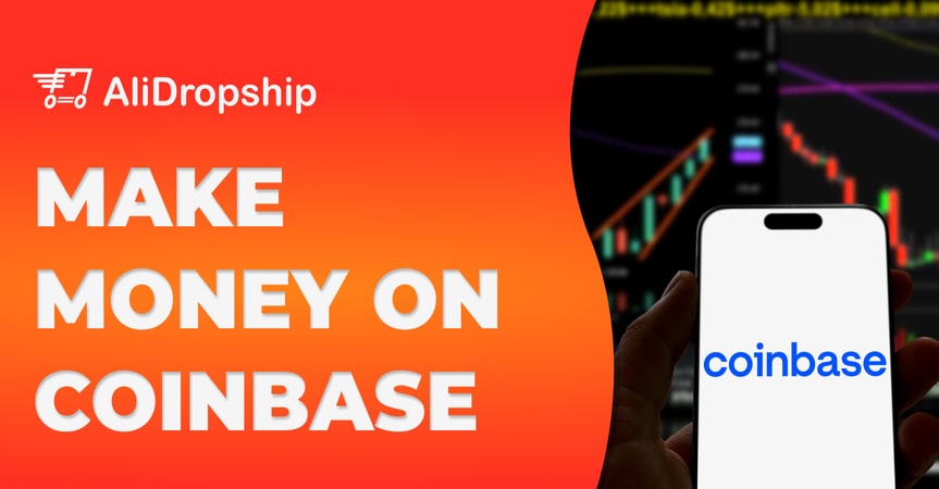 Main image for an article about how to make money on coinbase