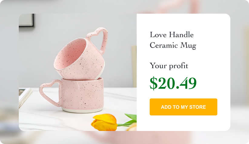 Love Handle Ceramic Mug 