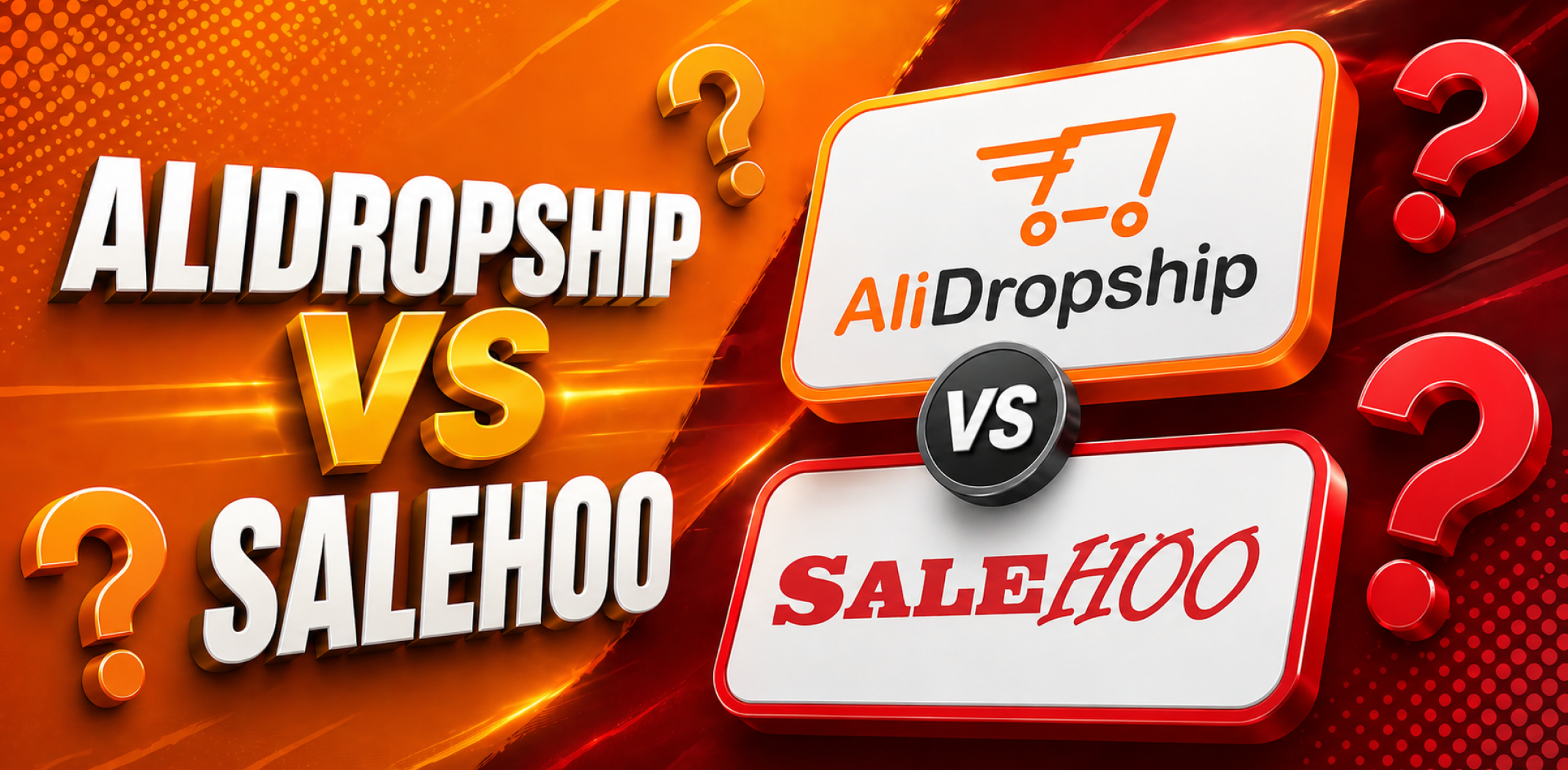 Featured image for the article with comparison of AliDropship vs SaleHoo.