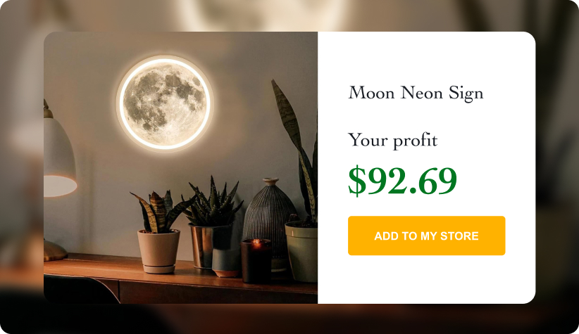 Moon Neon Sign