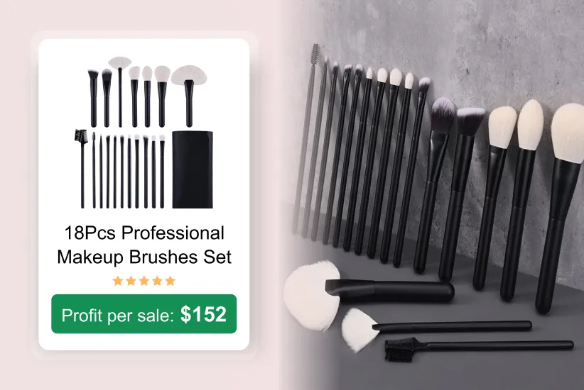 Professional Makeup Brushes Set as a trending product to sell