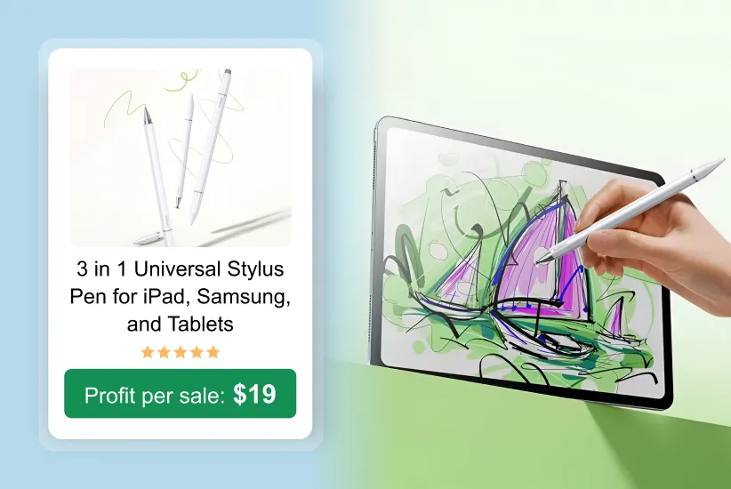 3 in 1 Universal Stylus Pen as a trending product to sell