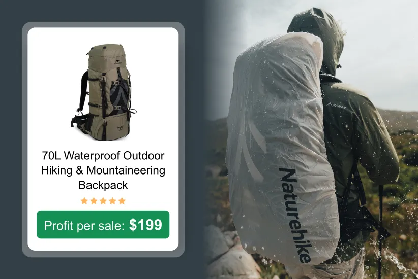 Waterproof outdoor backpack as a trending product to sell