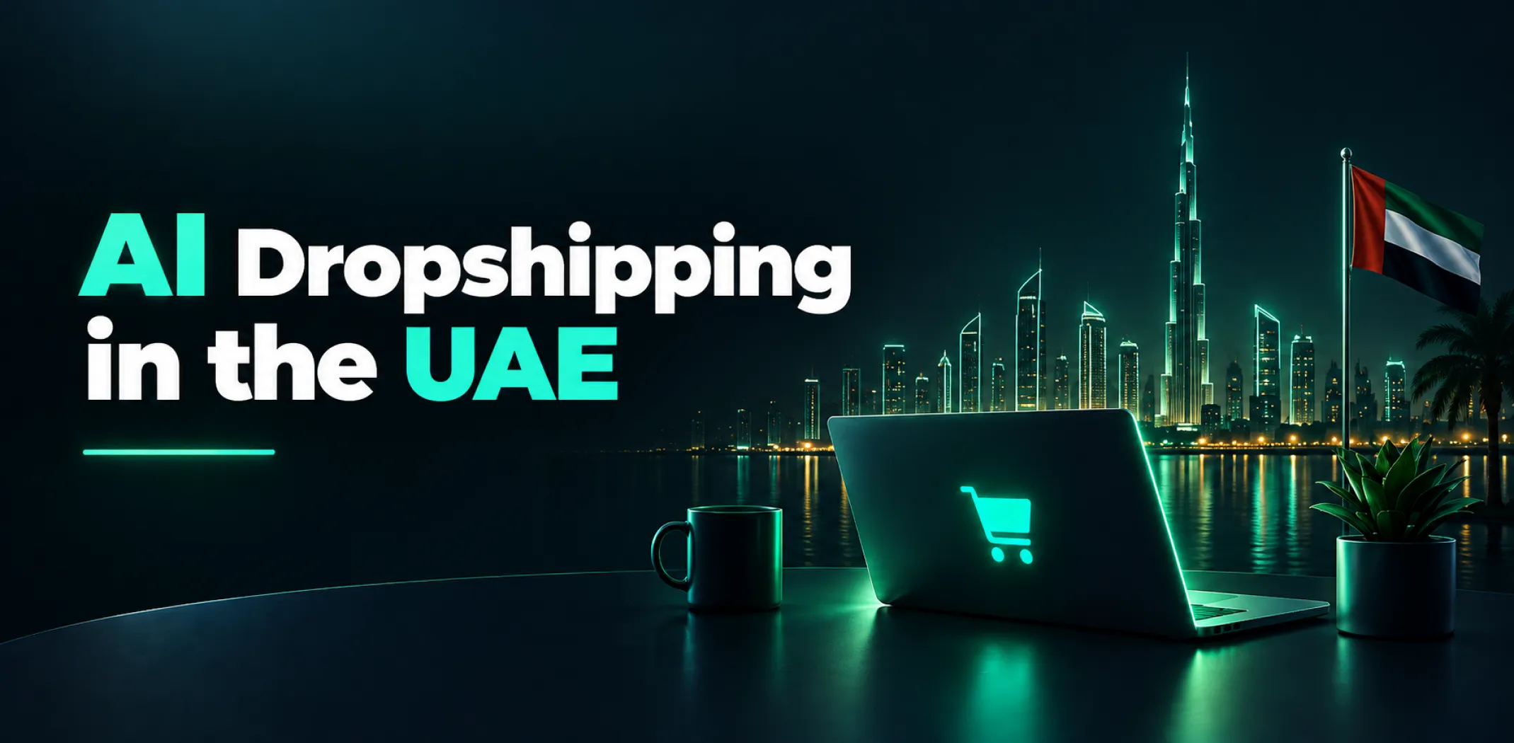 Featured image for an artcle about AI dropshipping in the UAE