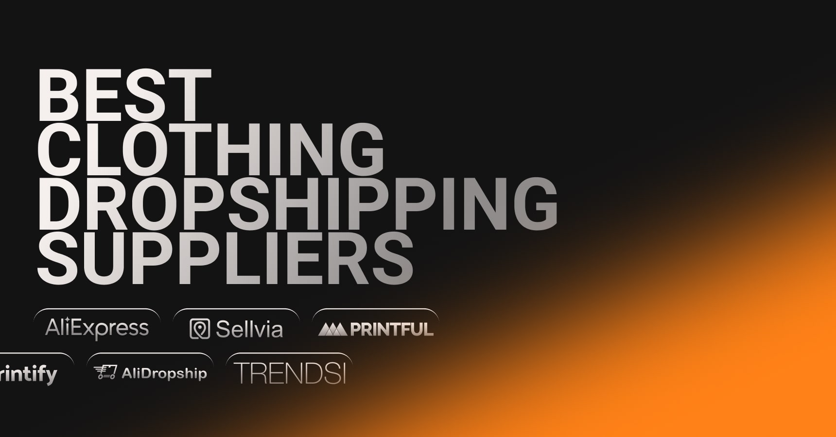 Main and featured image for the Best clothing dropshipping suppliers