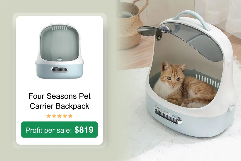 Pet Carrier Backpack as a trending product to sell