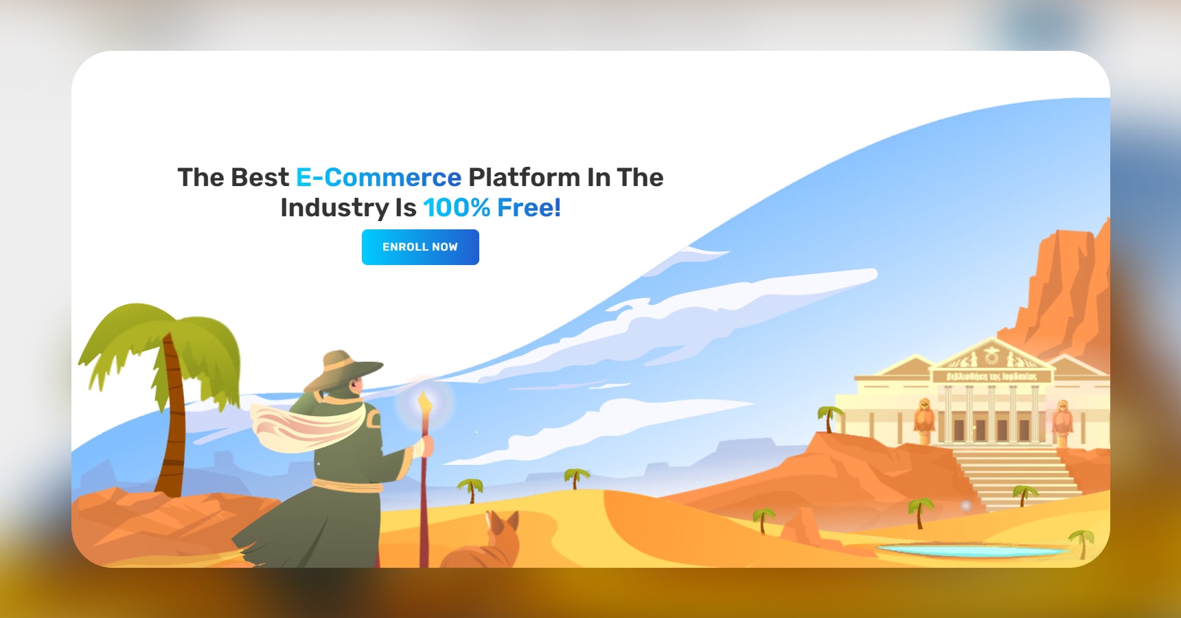Screenshot of the Jordan's Library's homepage for the Best dropshipping courses article