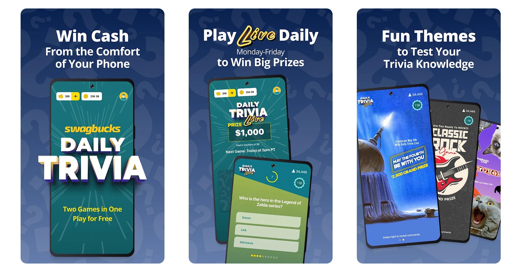 Images of the Swagbucks app for the best money-making apps article