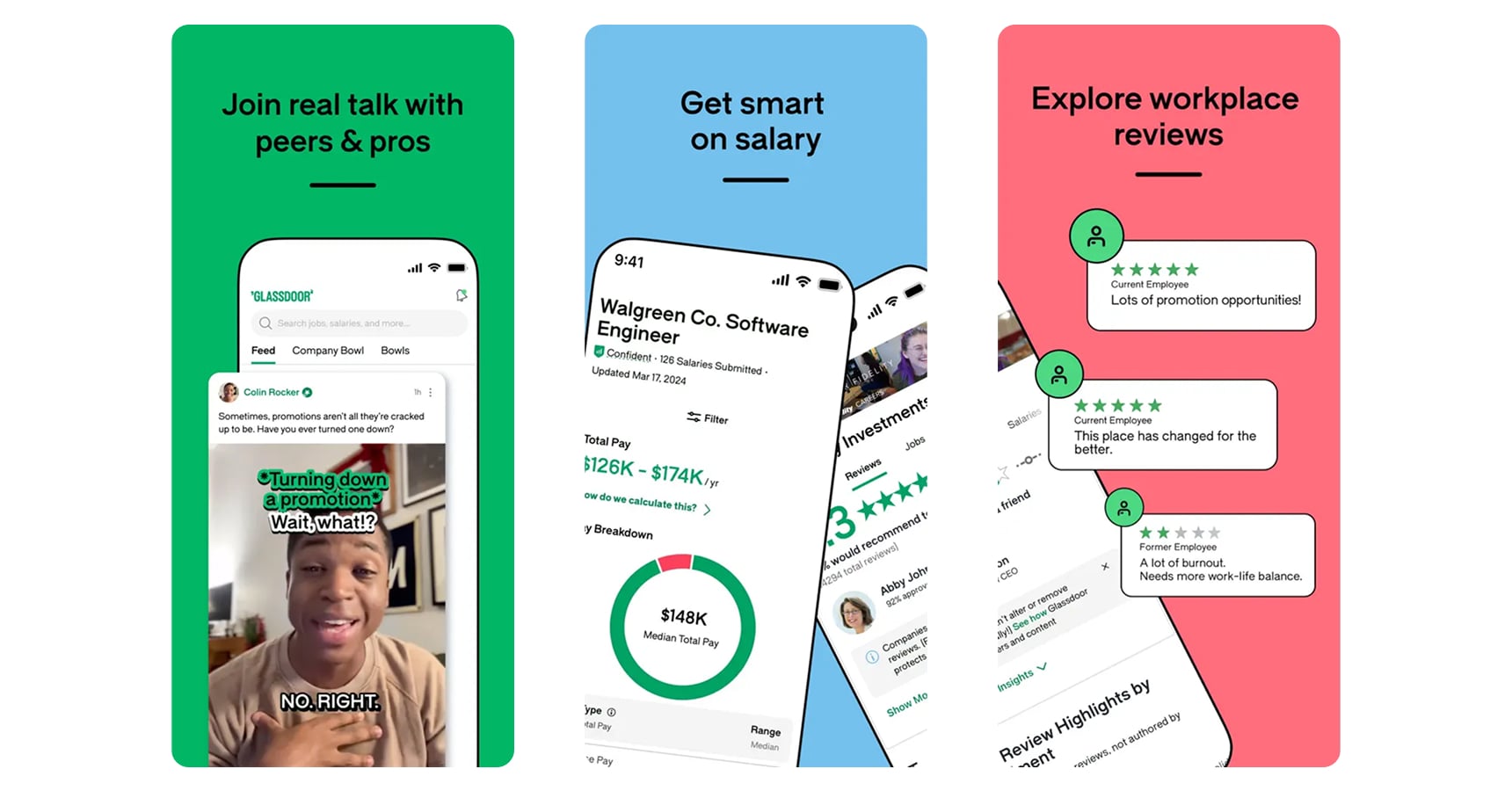 Images of Glassdoor for the best job search apps article