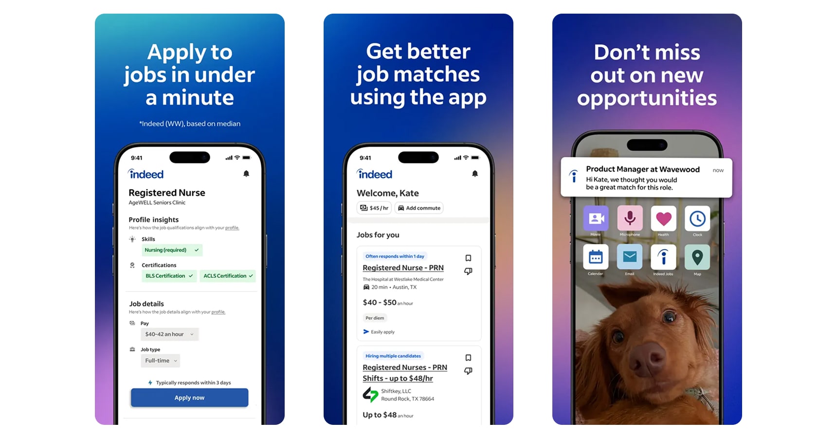Images of Indeed for the best job search apps article