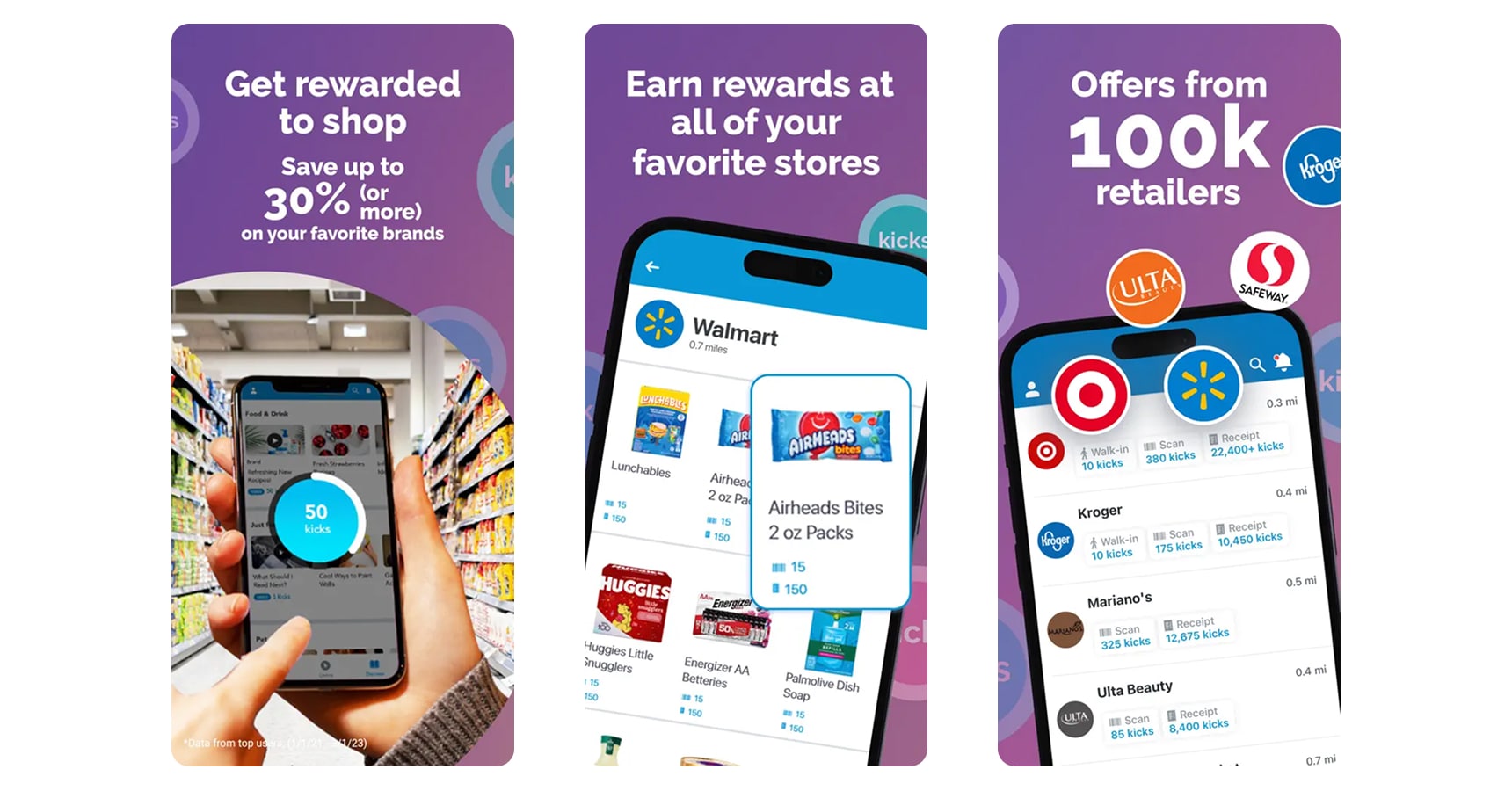 Images of the Shopkick app for the best money earning apps 2025 article
