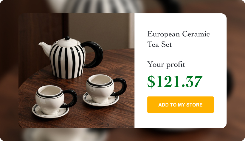 European Ceramic Tea Set