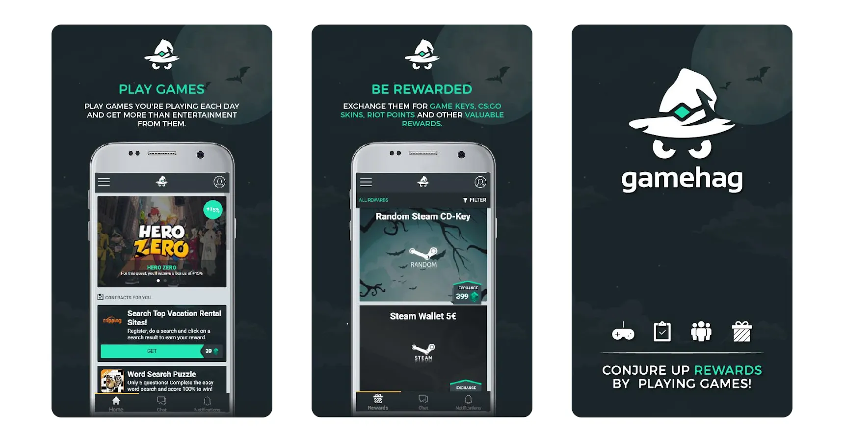 Images of Gamehag for the article the best game apps to make money