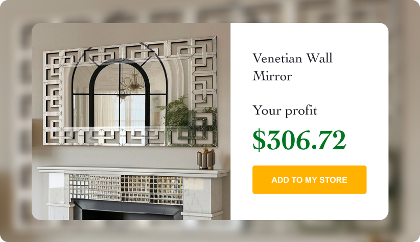 Rectangular Venetian Wall Mirror