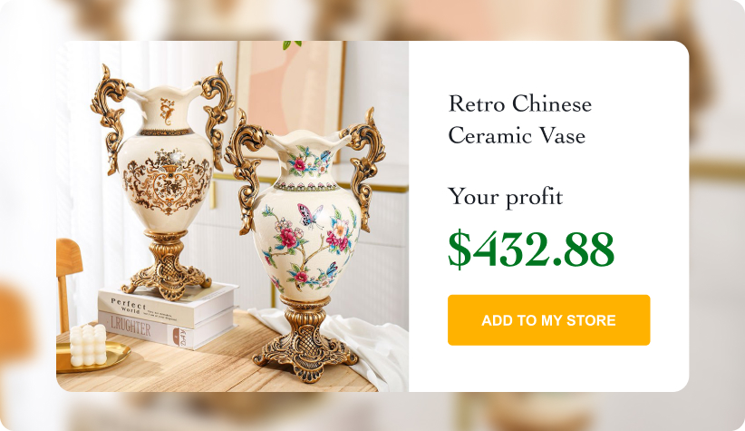 Retro Chinese Ceramic Vase