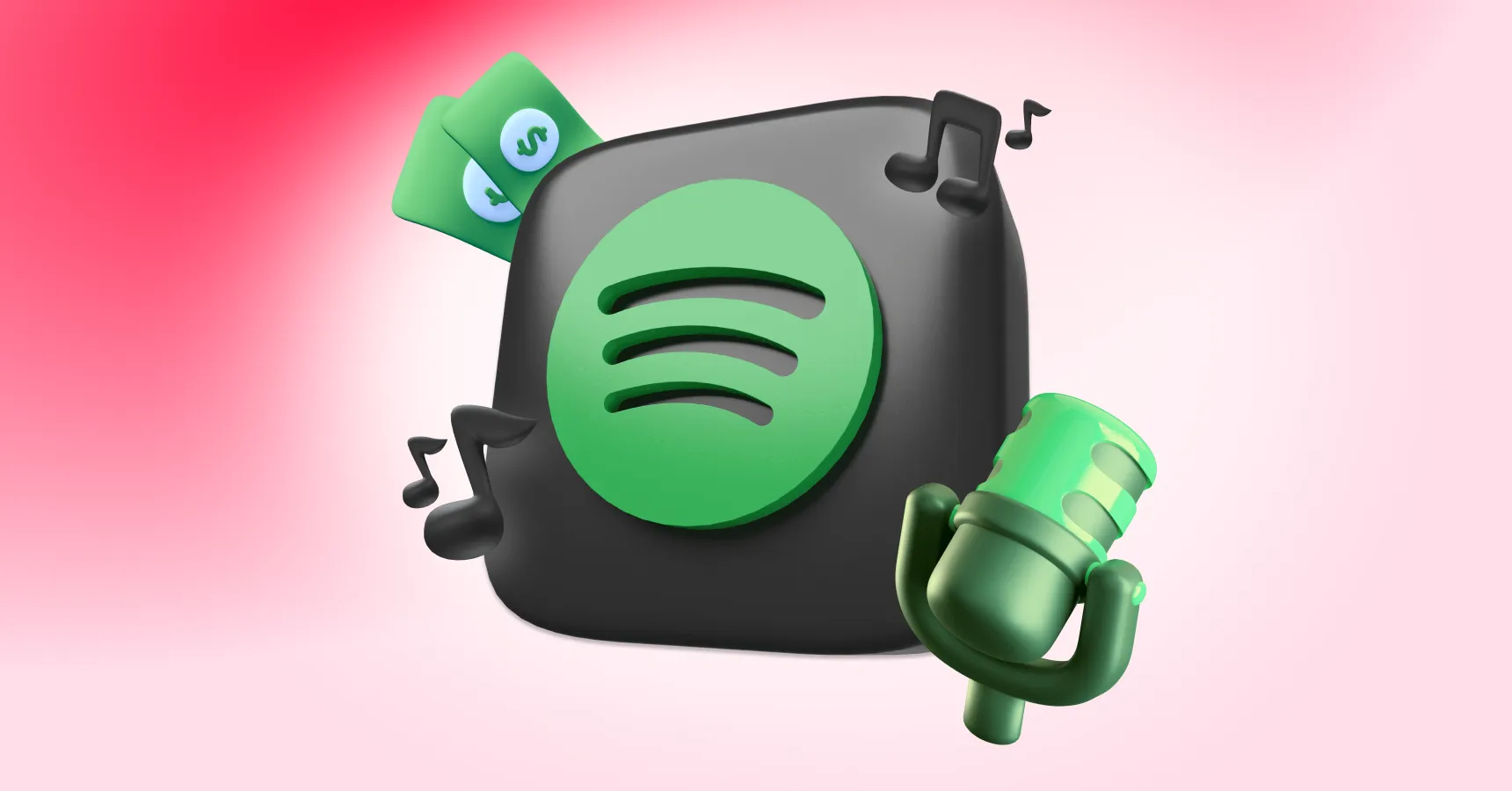 Main and featured image for an article on 'How much does Spotify pay'