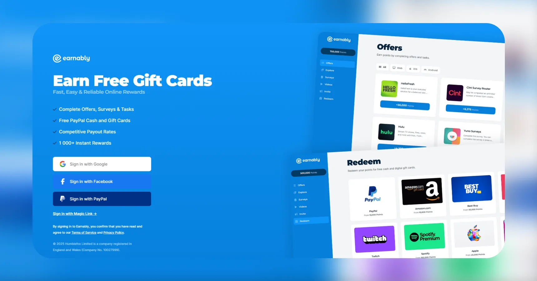 Screenshot of the Earnably homepage for an article on how to make money watching videos