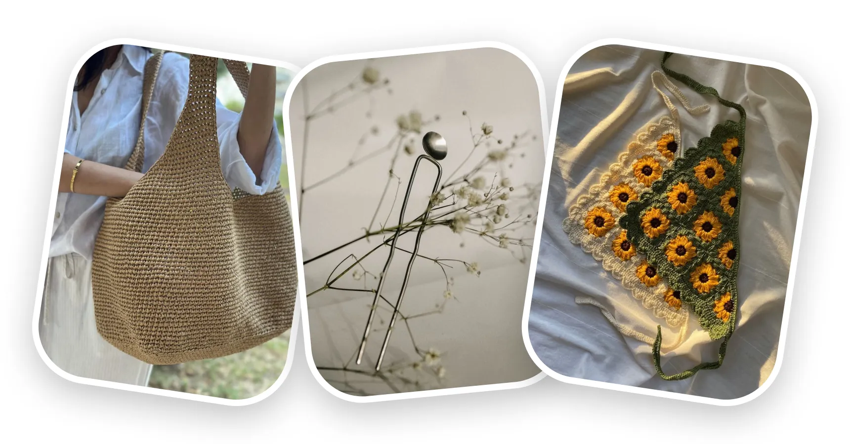 Fashion and accessories ideas for an article on what to sell on Etsy