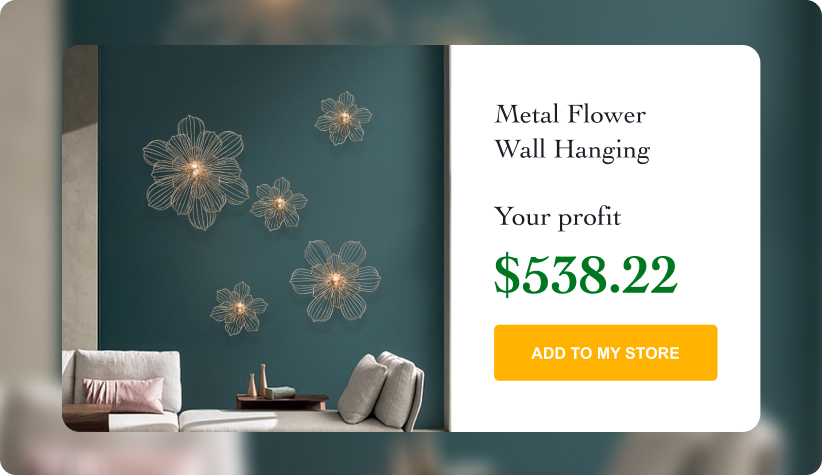 Metal Flower Wall Hanging