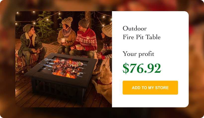 Outdoor Fire Pit Table