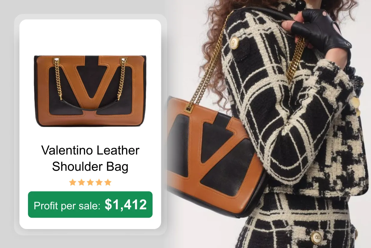 Valentino Leather Shoulder Bag