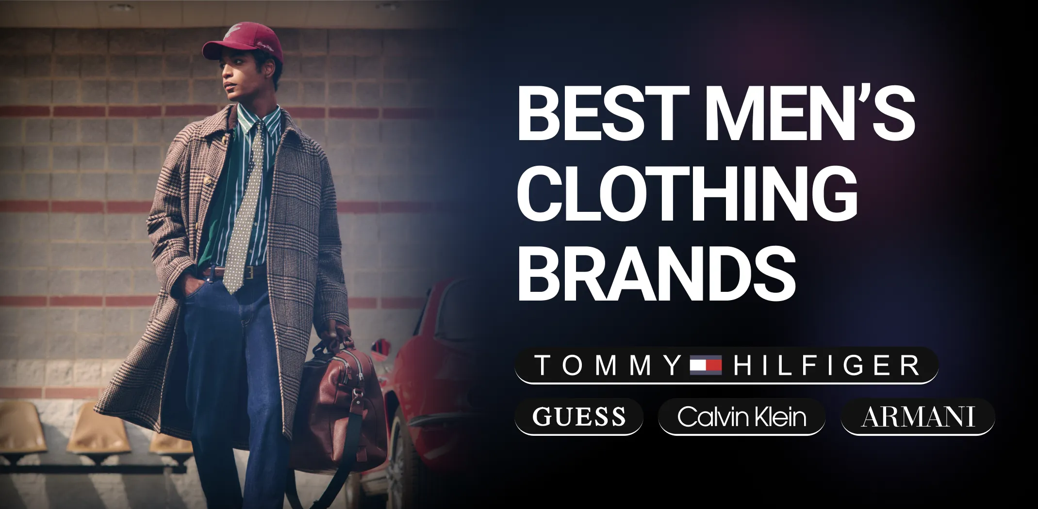 Main and featured image for an article on the best men's clothing brands
