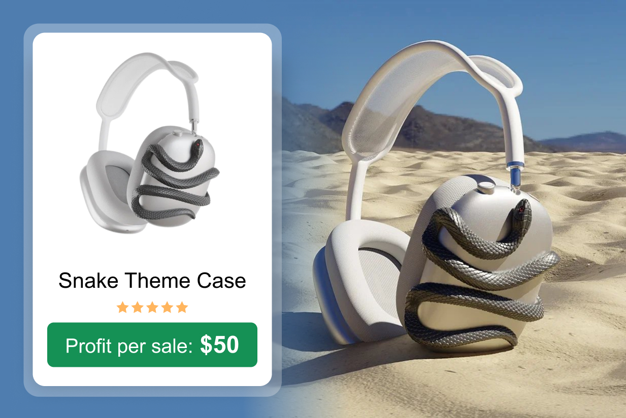 Snake Theme Case (AirPods Max)