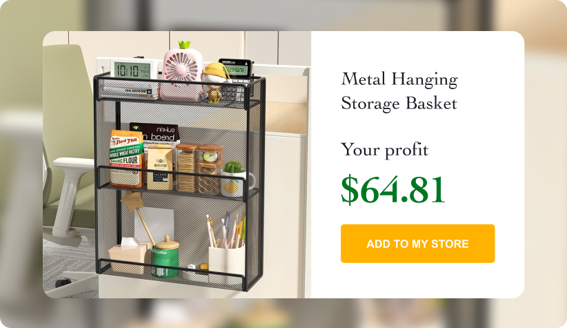 Metal Hanging Storage Basket