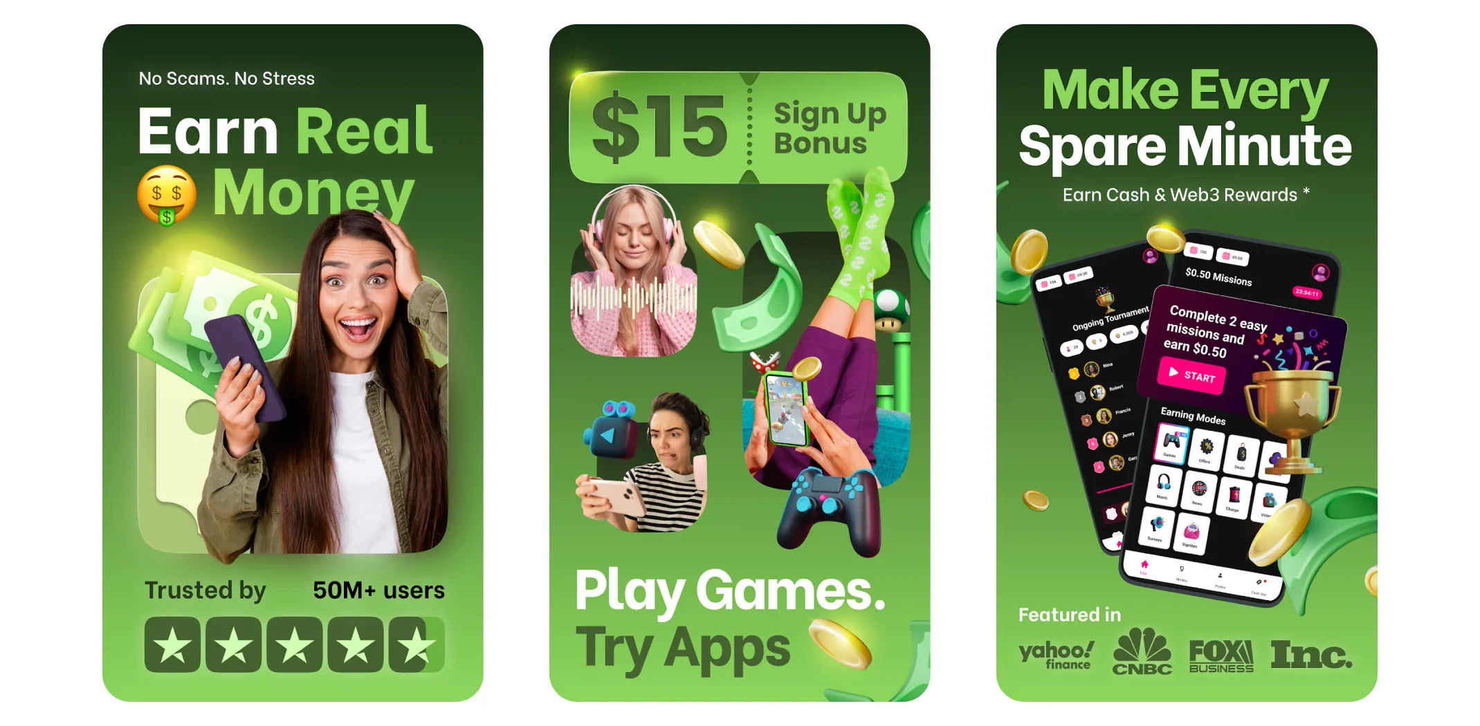 Images of Mode Earn App for an article on the best game apps to make money
