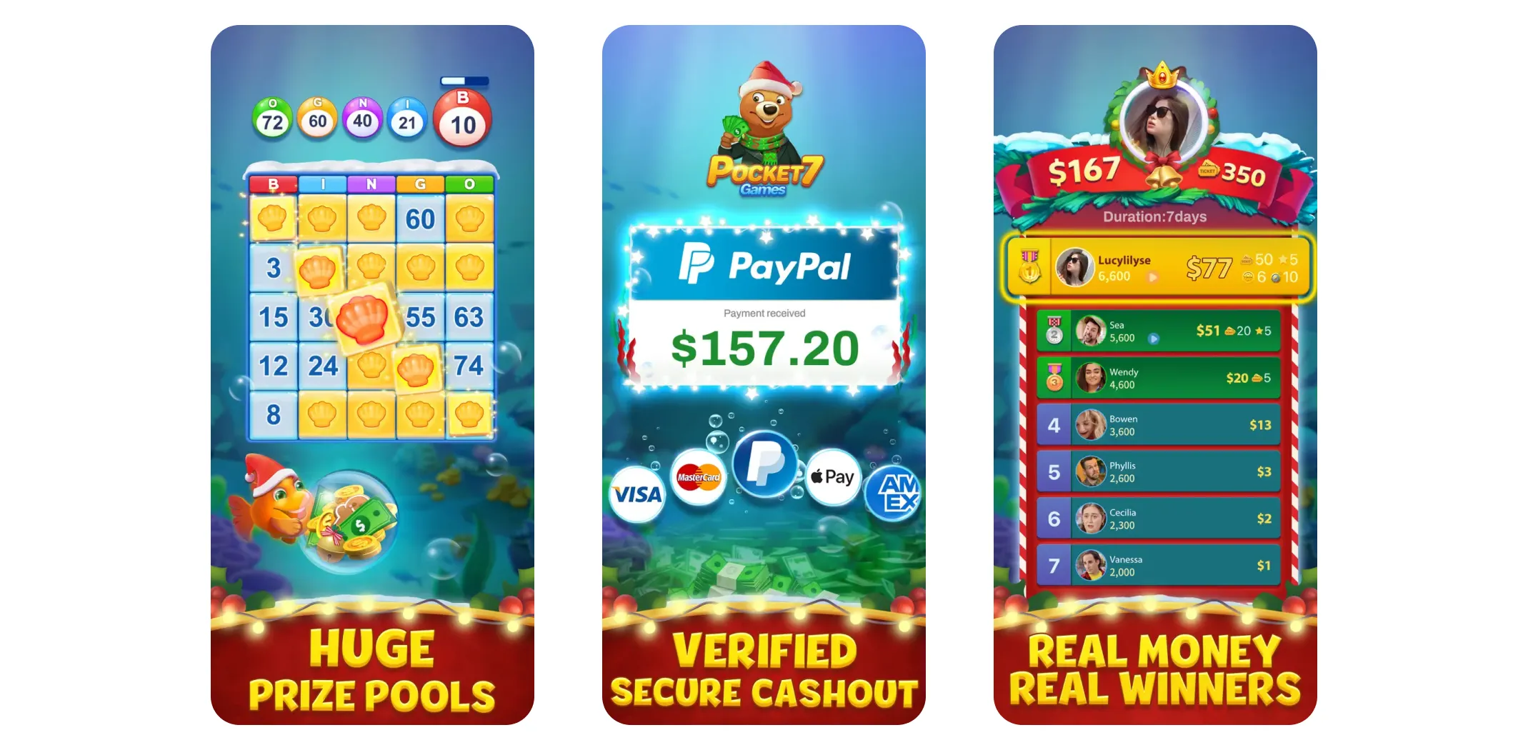 Images of Pocket7Games for an article on the best game apps to make money